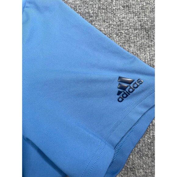 Adidas Mens Golf Polo L Short Sleeve Button Placket Lightweight & Breathable - Picture 3 of 5